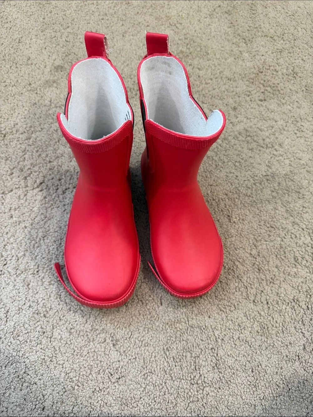 Kids Red Waterproof Rain Boots